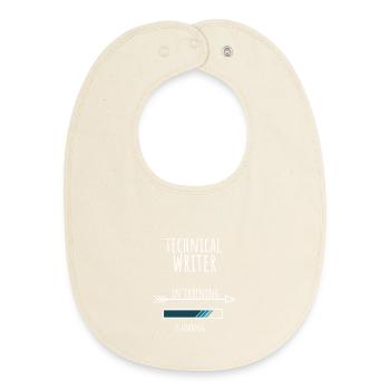Rédacteur technique en formation Profession Cadeau - Bavoir bébé bio - écru doux - Devant