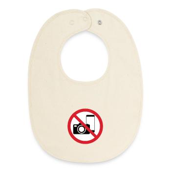 No Photos Icon - Baby Organic Bib - soft Ecru - Front