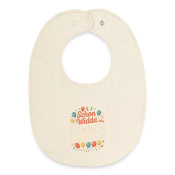 Widda Fümmen Zwanzisch fête déjà ses 50 ans - Bavoir bébé bio - écru doux - Devant