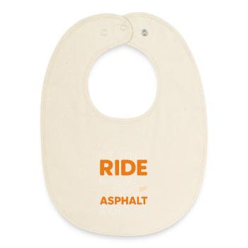 Road Construction Team Asphalt Concrete Team - Baby Organic Bib - soft Ecru - Front