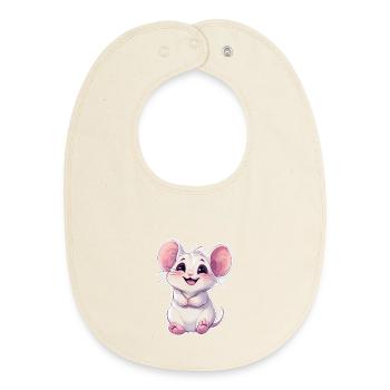 Maus - Baby Organic Lätzchen - Natur - Vorne