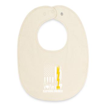 Elektroingenieur Geek Humor Spannung Nerd - Baby Organic Lätzchen - Natur - Vorne