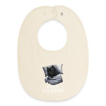 Chemise de nuit officielle pour chien Cane Corso - Bavoir bébé bio - écru doux - Devant