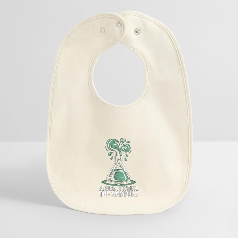 Lab Technician Be Nice I Control Laboratory Work Baby Organic Lätzchen