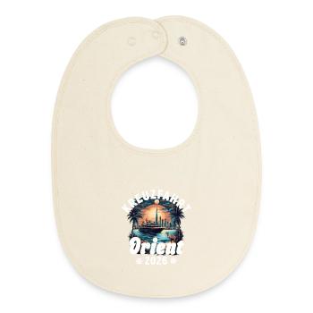 Orient Cruise 2026 - Baby Organic Bib - soft Ecru - Front