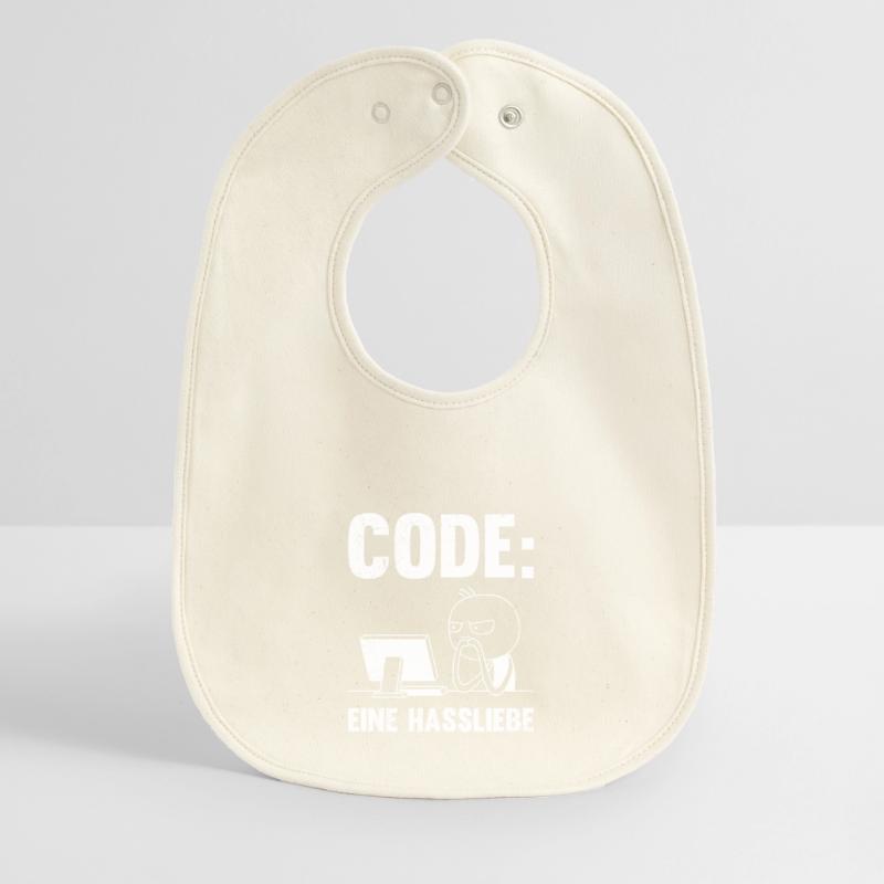 Coder CODE EINE HASSLIEBE LUSTIG Baby Organic Lätzchen