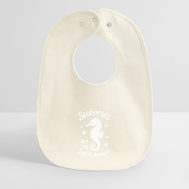 Seepferdchen Spruch Lustiges Seepferdchen Geschenk Baby Organic Lätzchen