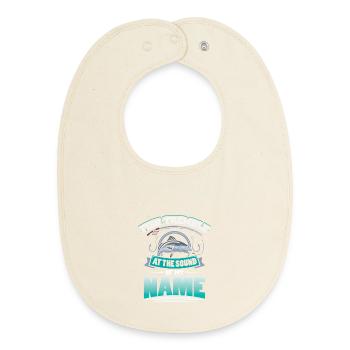 Angler Fischer Angeln Sportfischer - Baby Organic Lätzchen - Natur - Vorne