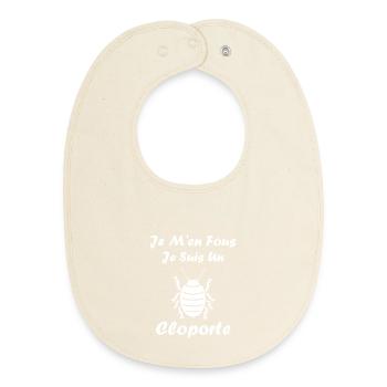 Woodlouse - Baby Organic Bib - soft Ecru - Front