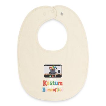 Le costume se trouve dans le bureau du carnaval du bureau principal - Bavoir bébé bio - écru doux - Devant