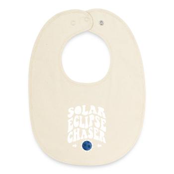 Solar eclipse chaser weiss - Baby Organic Lätzchen - Natur - Vorne
