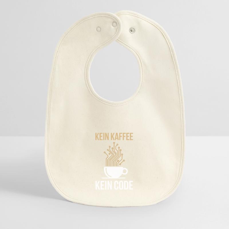 No Coffee No Code Programmer Computer Scientist Baby Organic Bib
