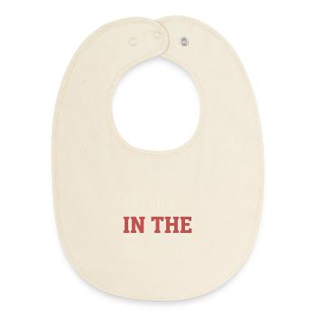 Mechanic apprentice Mechanic workshop apprentice - Baby Organic Bib - soft Ecru - Front
