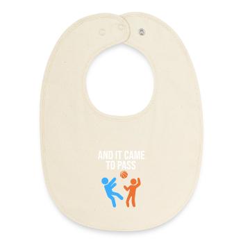 Mormons - Bavoir bébé bio - écru doux - Devant