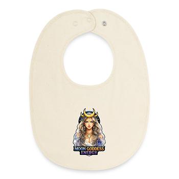 Mondmeditation, Mondachtsamkeit, Spirituell - Baby Organic Lätzchen - Natur - Vorne