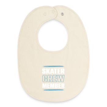 Skater Crew - Baby Organic Bib - soft Ecru - Front