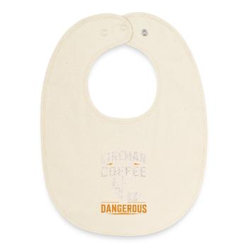 Ein Lineman Ohne Kaffee Ist Gefährlich - Baby Organic Lätzchen - Natur - Vorne