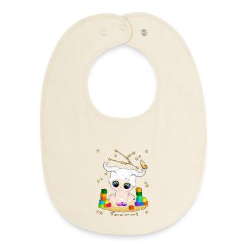 sternzeichen_taurus - Baby Organic Lätzchen - Natur - Vorne