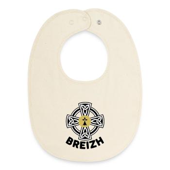 Breizh (Brittany) - Baby Organic Bib - soft Ecru - Front