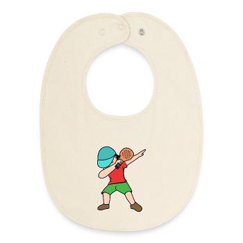 Padel Game Padel Statement Racket Training - Baby Organic Bib - soft Ecru - Front
