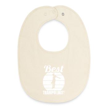 Drôle de pull trampoline - Bavoir bébé bio - écru doux - Devant