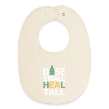 Certified Clinical Micro-Dose Specialist Apparel  - Baby Organic Bib - soft Ecru - Front
