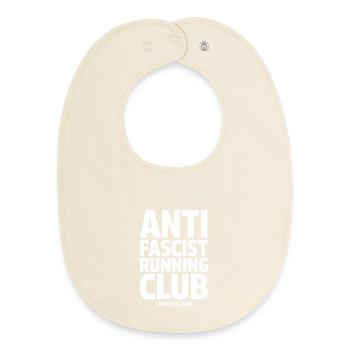 Antifaschistischer Laufclub – Antifa-Tee - Baby Organic Lätzchen - Natur - Vorne