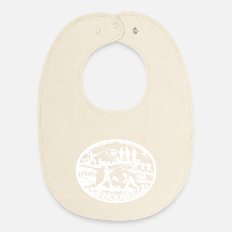 Hornussen_white - Bavoir bébé bio - écru doux