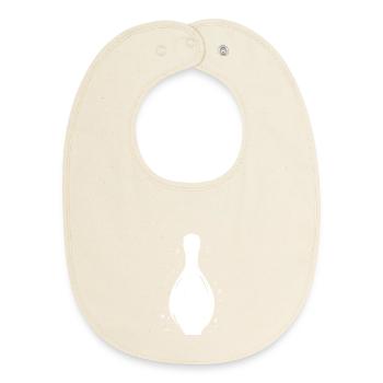 Bowling Pins Skizze - Baby Organic Lätzchen - Natur - Vorne