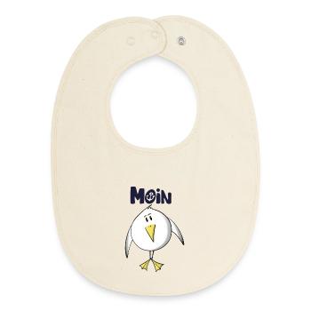 Möwe Moin Anker - Baby Organic Lätzchen - Natur - Vorne