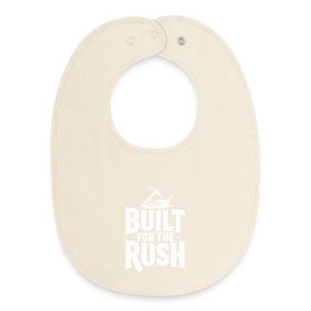 Construit pour la ruée - Bavoir bébé bio - écru doux - Devant