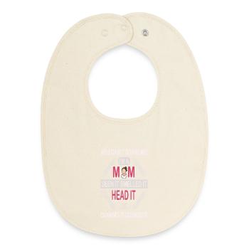 Du kannst mir keine Angst machen, ich bin Mutter | Lustiges Mama-Shirt - Baby Organic Lätzchen - Natur - Vorne