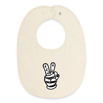 Victory Breizh - Baby Organic Bib - soft Ecru - Front