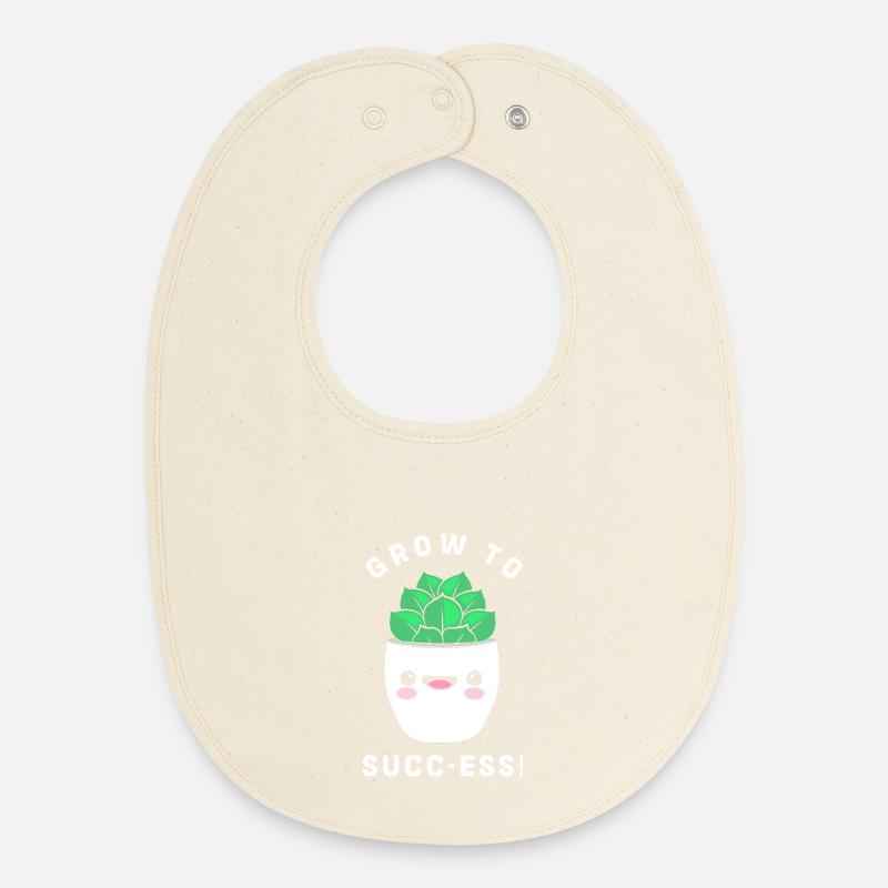 Cactus Plante Cactus - Bavoir bébé bio - écru doux