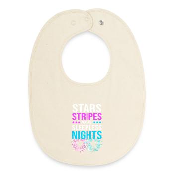 Baby Shower July - Baby Organic Bib - soft Ecru - Front