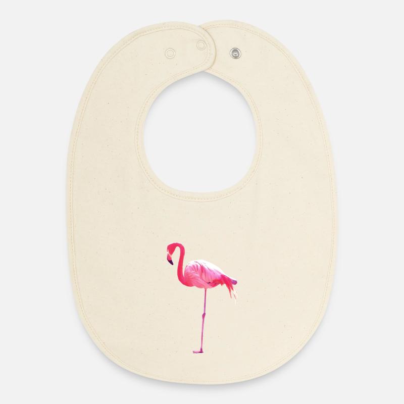 flamingo - Baby Organic Lätzchen - Natur