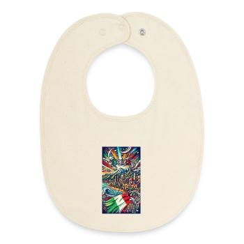 Sizilien Italien Reisen Design - Baby Organic Lätzchen - Natur - Vorne