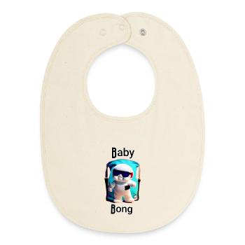 Mascotte Baby Chill - Bavoir bébé bio - écru doux - Devant