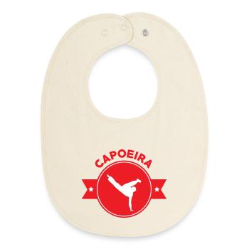 Capoeira - Combat - Danse - Bavoir bébé bio - écru doux - Devant
