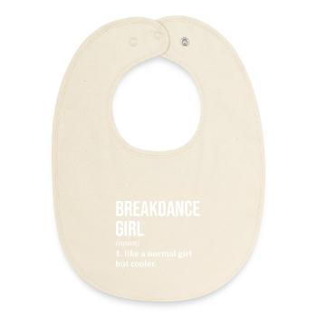 Breakdance - Baby Organic Lätzchen - Natur - Vorne
