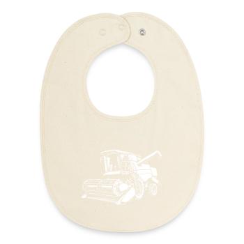 Pure grain power - Baby Organic Bib - soft Ecru - Front