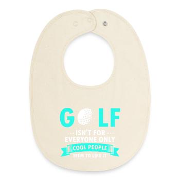 Golf Humour Les gens cool adorent ce jeu - Bavoir bébé bio - écru doux - Devant