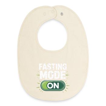Turn on fasting mode design - Baby Organic Bib - soft Ecru - Front