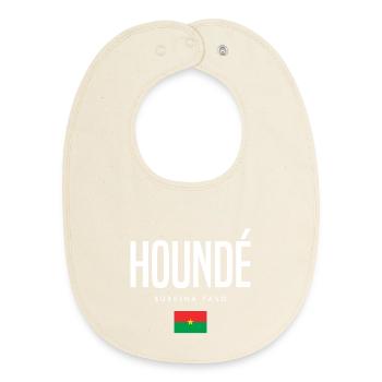 Houndé Burkina Faso - Baby Organic Bib - soft Ecru - Front