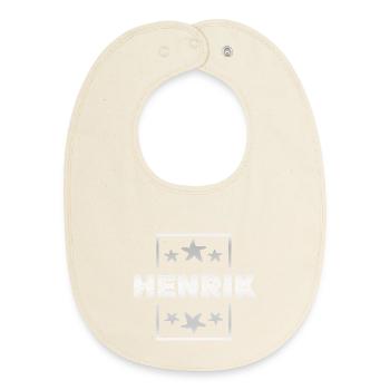 Geschenk für Henrik - Baby Organic Lätzchen - Natur - Vorne