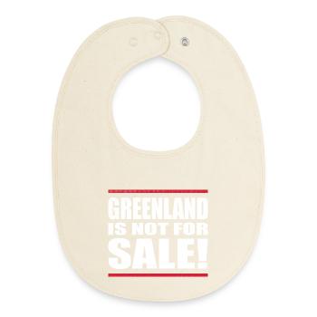 Greenland Is Not For Sale - Baby Organic Lätzchen - Natur - Vorne