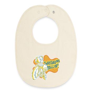 Looney Tunes They See Me Rollin' Tweety Fahrrad - Baby Organic Lätzchen - Natur - Vorne