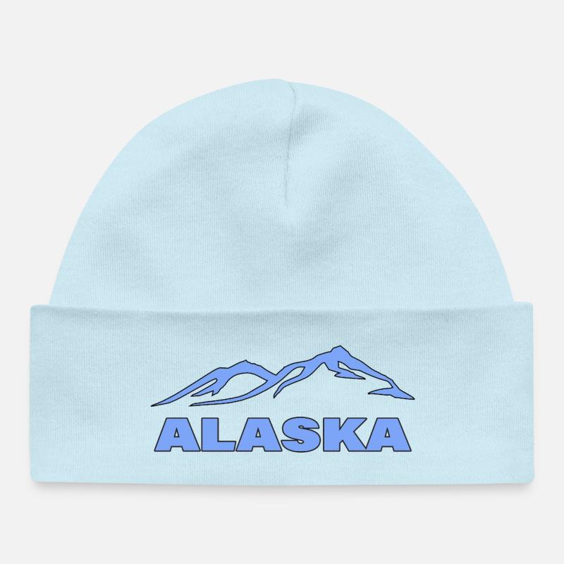 Alaska - Bonnet bébé bio - bleu poudré