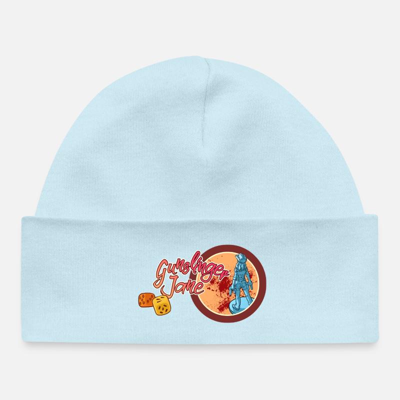 Gunslinger_Jane - Bonnet bébé bio - bleu poudré