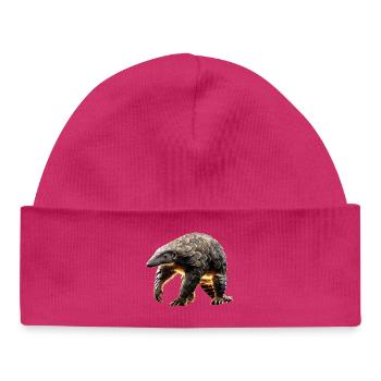 Pangolin Pangolin Pomme de pin Pangolins - Bonnet bébé bio - hot pink - Devant